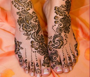 Mehndi for feet