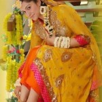indian bridal mehndi dresses