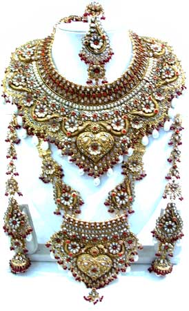 indian jewellery bridal designs necklaces latest gold jewelry sets artificial necklace bride kundan traditional brides cheap