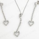White gold necklace