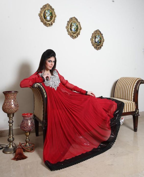 Red-party-wear-stylish-collection-2012-2013