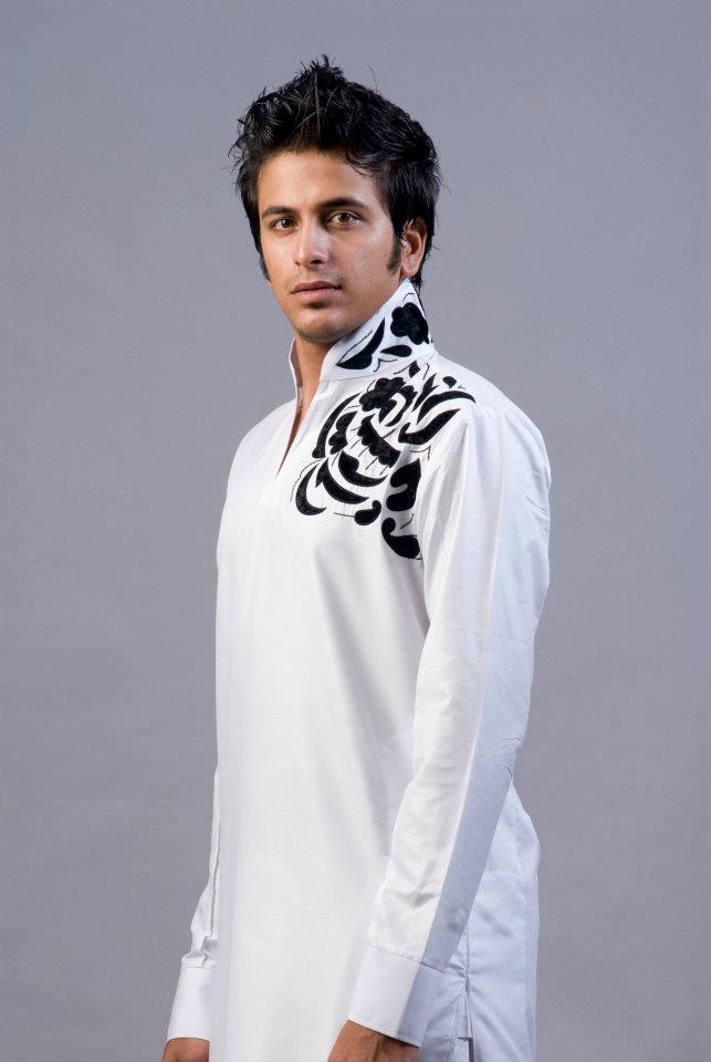 Mens Designer festive cotton pathani suit with collar neck