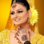 Asian bridal Mehndi dress 2012