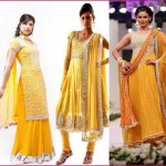 Indian bridal mehndi dress 2012