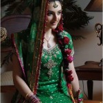 Latest Fashion Mehndi Dresses in Pakistan India 2012