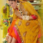 Yellow Mehndi Dresses for bridals | Wedding Dresses 2012