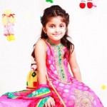 Eid dresses for kids 2012 - Pink eid dress for girls