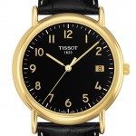 Tissot Carson Men's Black Quartz Gold Watch