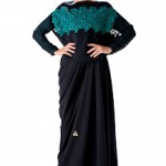designers abaya 2012 - Black and Green Abaya Fashions