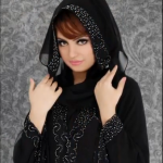 khalleji abaya with stone work