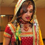 pink bridal mehndi makeup 2012