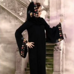ribbon embroidered abaya designs