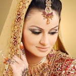 smoky brown bridal mehndi makeup