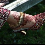 Bridal mehndi for feet
