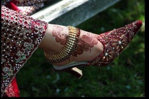 Bridal mehndi for feet