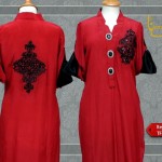 Embroiderd logo kurta design by hina butt