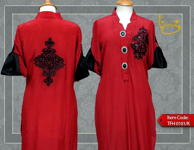 Embroiderd logo kurta design by hina butt