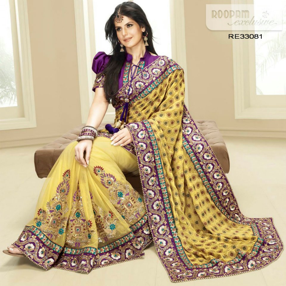 Indain bridal saree designs 2012