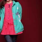 stylish winter dresses for kids,blue and red dress combination for girls - Jeans fashion for girls