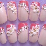 Bridal nail art 2013