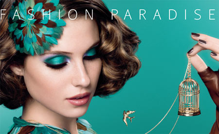 Emerald green makeup 2013