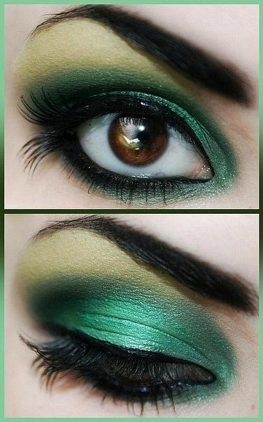 Eye makeup emerald 2013