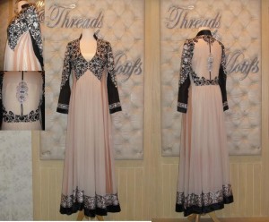 Formal dress designs by threads and motifs