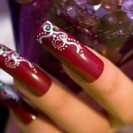 Nail art designs long nails for bridals