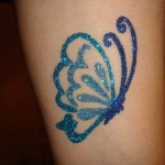 butterfly glitter tattoos