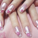 nail art pink color