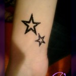 simple glitter tattoo designs