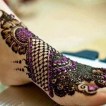 Bridal heena designs for feet