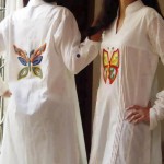 Butterfly logo pakistani casual dress