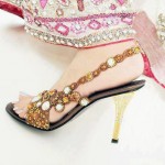 Copper bridal shoes