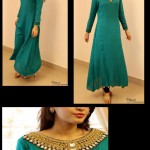 Embroidered green dresses for weddings