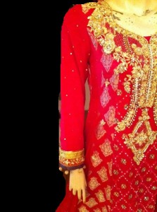 Embroidered pakistani dress