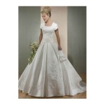 Embroidered bridal wedding gown