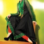 Frock designs in green color