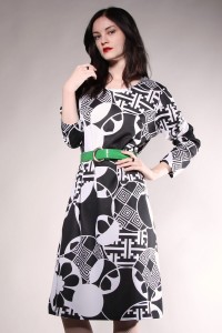 Graphic print monochrome dresses 2013