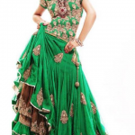 Green pakistani bridal dresses