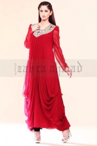 Jewel tone dress- Red ruby
