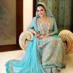 Latest designs of bridal walima dresses 2013