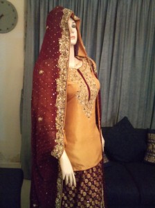 Mehndi dress for bride