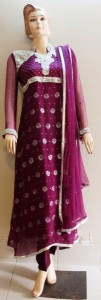 Purple frock design