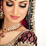 Shimmery eyes walima makeup