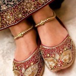 Traditional bridal shoes