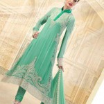 Uzma creations green dress for girls