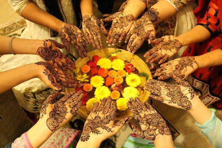 Wedding heena designs for girls