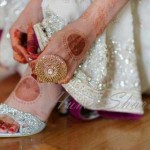 White bridal shoes