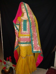 Yellow sahrara design